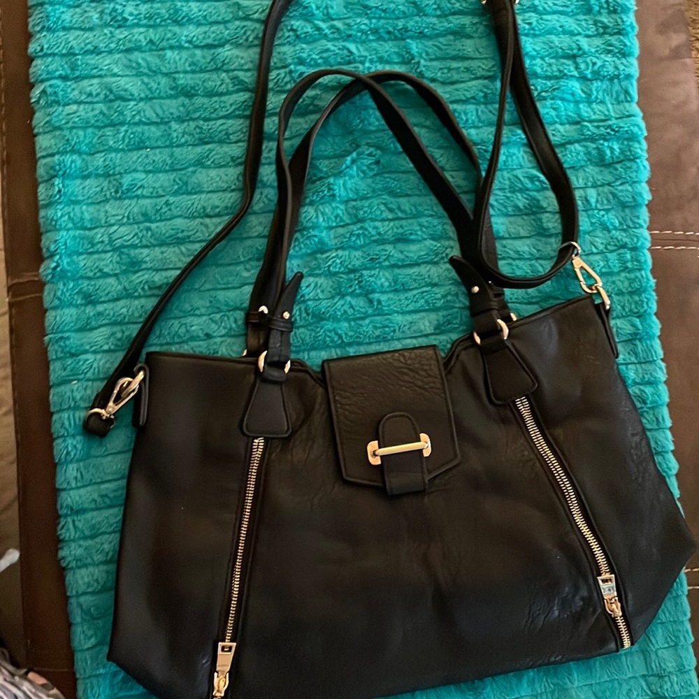 Large Black shoulder purse